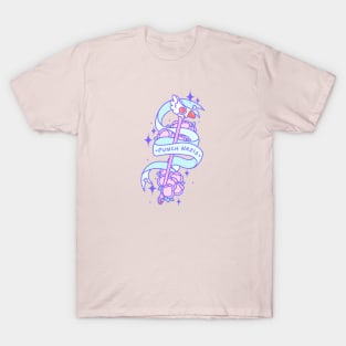 Punch Nazis Bird Wand - Kawaii Justice Series T-Shirt